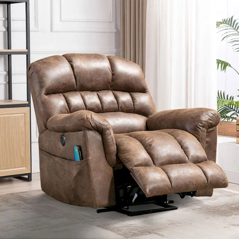 42 Wide Oversize Power Lift Recliner Chair with Massage and Heating