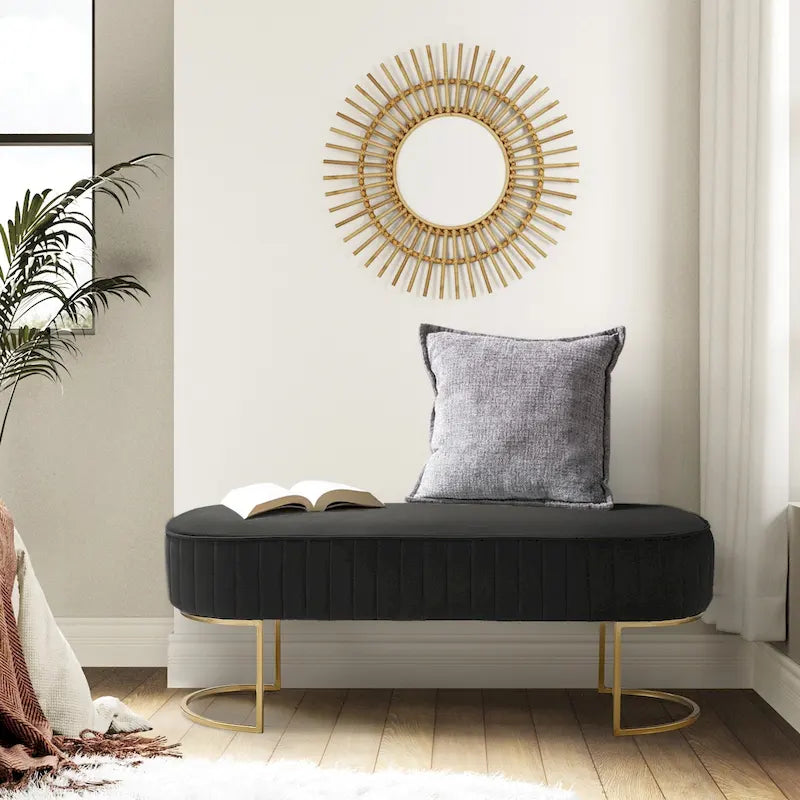 48 Wide Bench with Metal Base