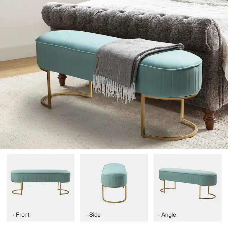 48 Wide Bench with Metal Base
