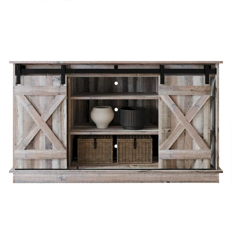 Vintage Style X-shaped TV Stand Console