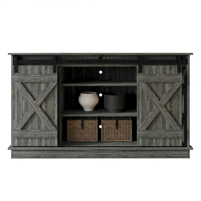 Vintage Style X-shaped TV Stand Console