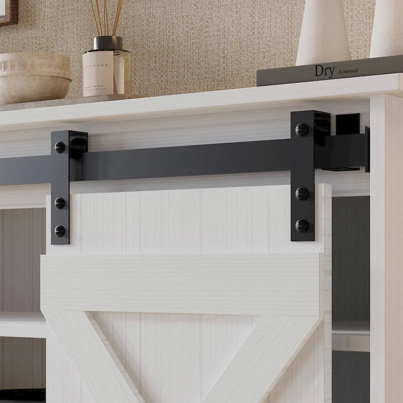 Vintage Style X-shaped TV Stand Console