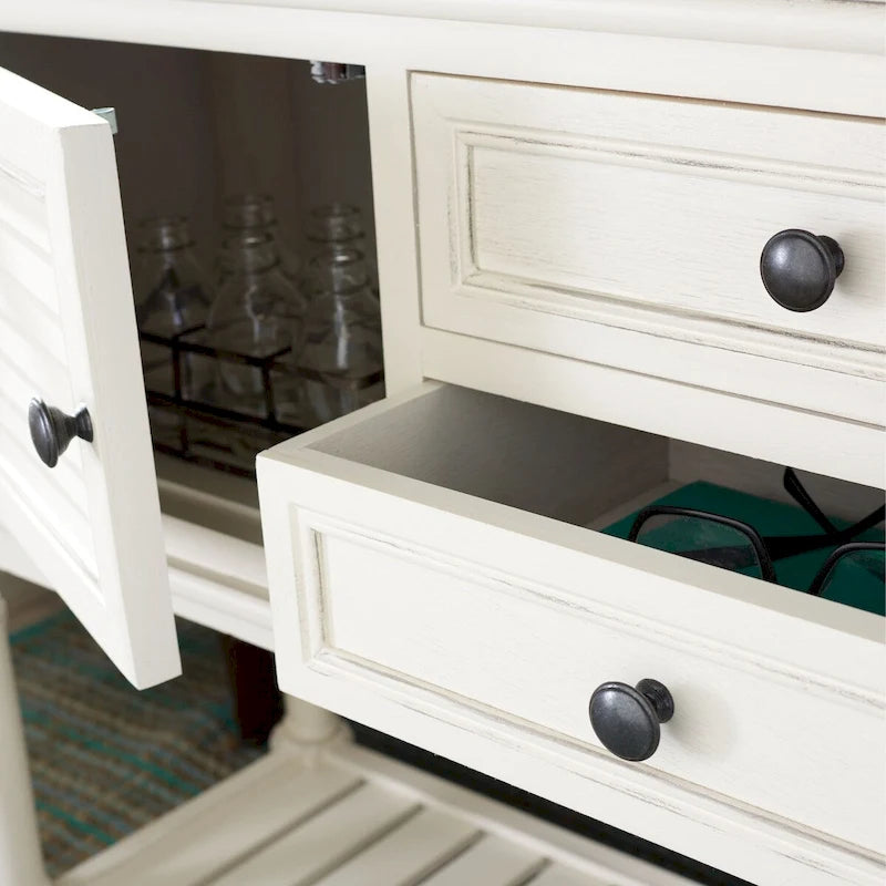 2-Drawer 2 Door Console Table - 47.3 W x 13 L x 29.5 H - 47Wx13Dx30H