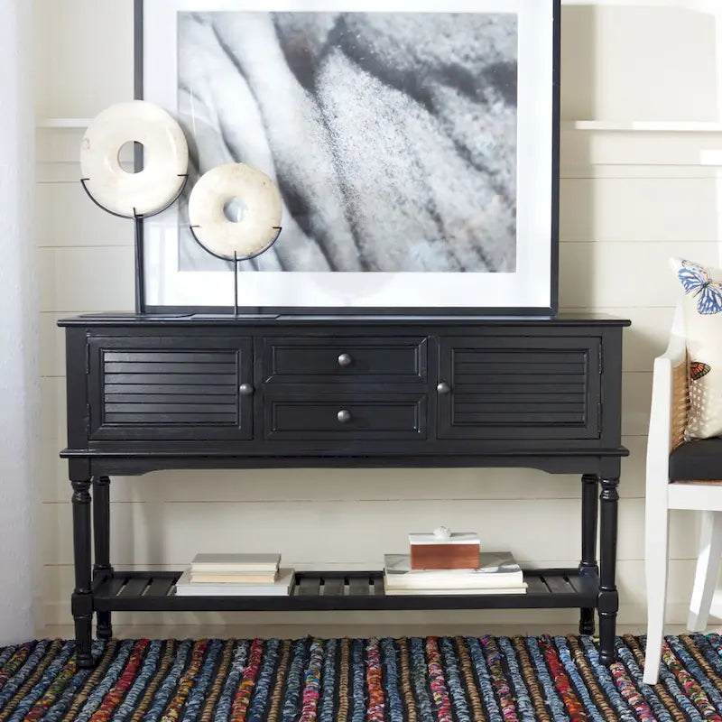 2-Drawer 2 Door Console Table - 47.3 W x 13 L x 29.5 H - 47Wx13Dx30H