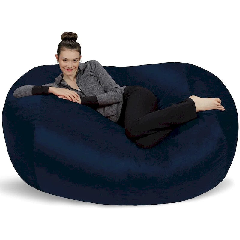6-foot Bean Bag Lounger Large Memory Foam Bag Chair Lounger