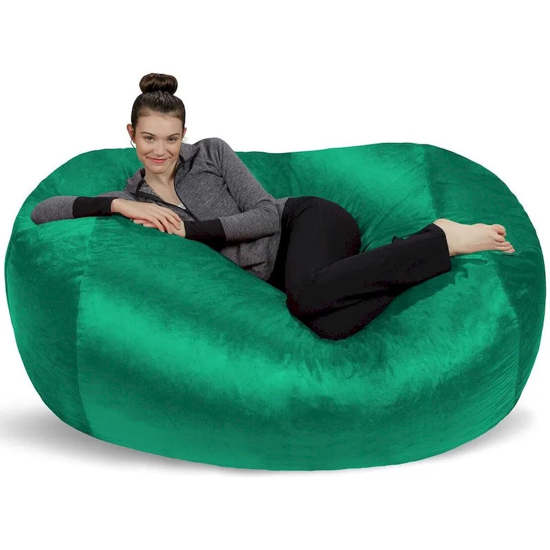 6-foot Bean Bag Lounger Large Memory Foam Bag Chair Lounger