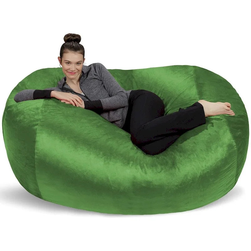 6-foot Bean Bag Lounger Large Memory Foam Bag Chair Lounger