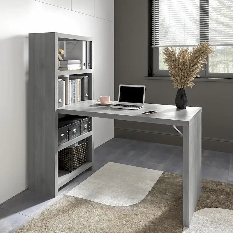 56W Bookcase Desk by